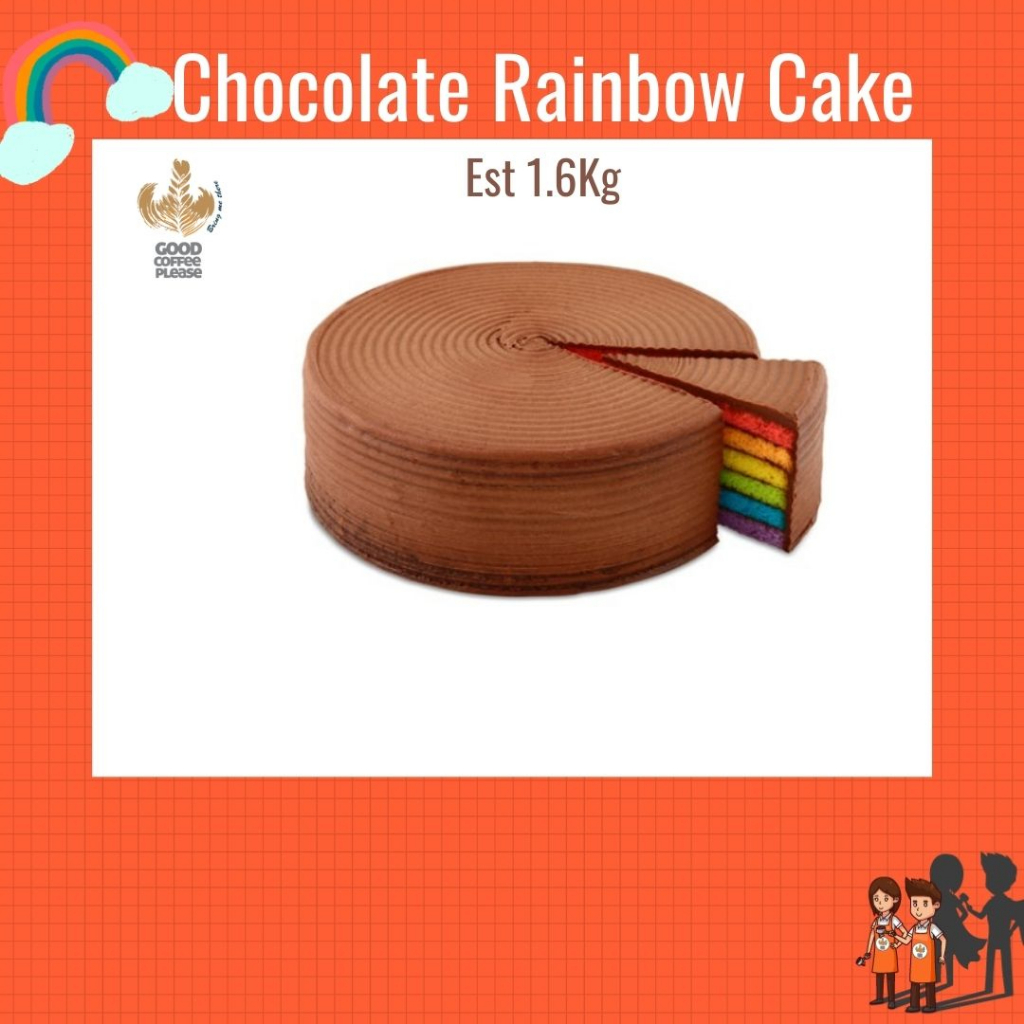 Chocolate Rainbow Cake 1.6KG | Shopee Singapore