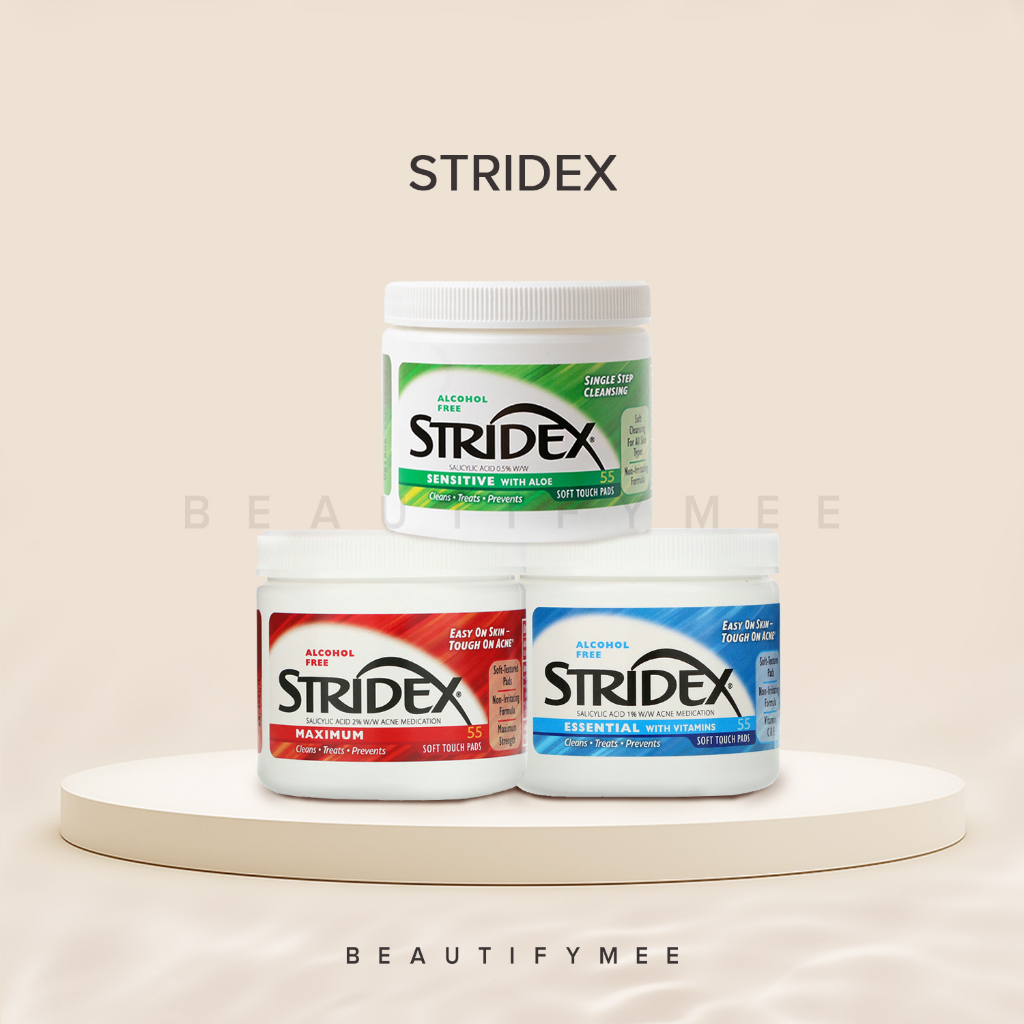 Stridex Acne Pads with Salicylic Acid (Maximum, Essential, Sensitive