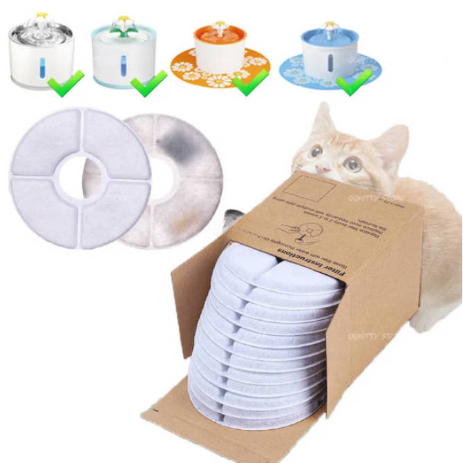 Pet Replacement Activated Carbon Filter Water Dispenser Cat Water