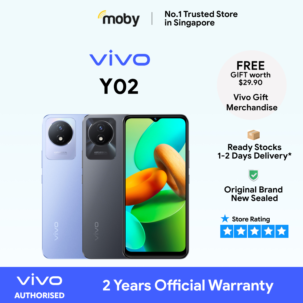 Vivo Y02 32GB | 2 Years Official Warranty Vivo Singapore | Y Series ...