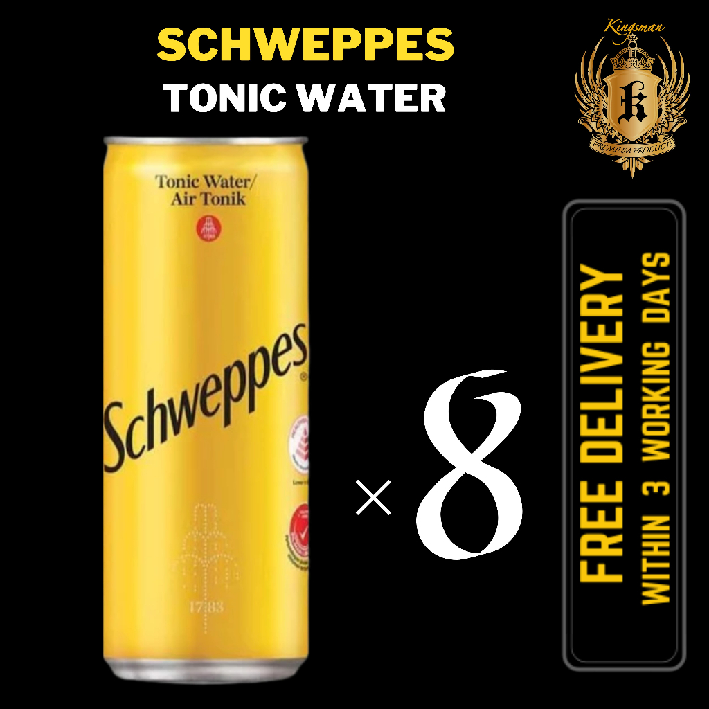 Schweppes Tonic Water 320ml ( 8 Cans) | Shopee Singapore