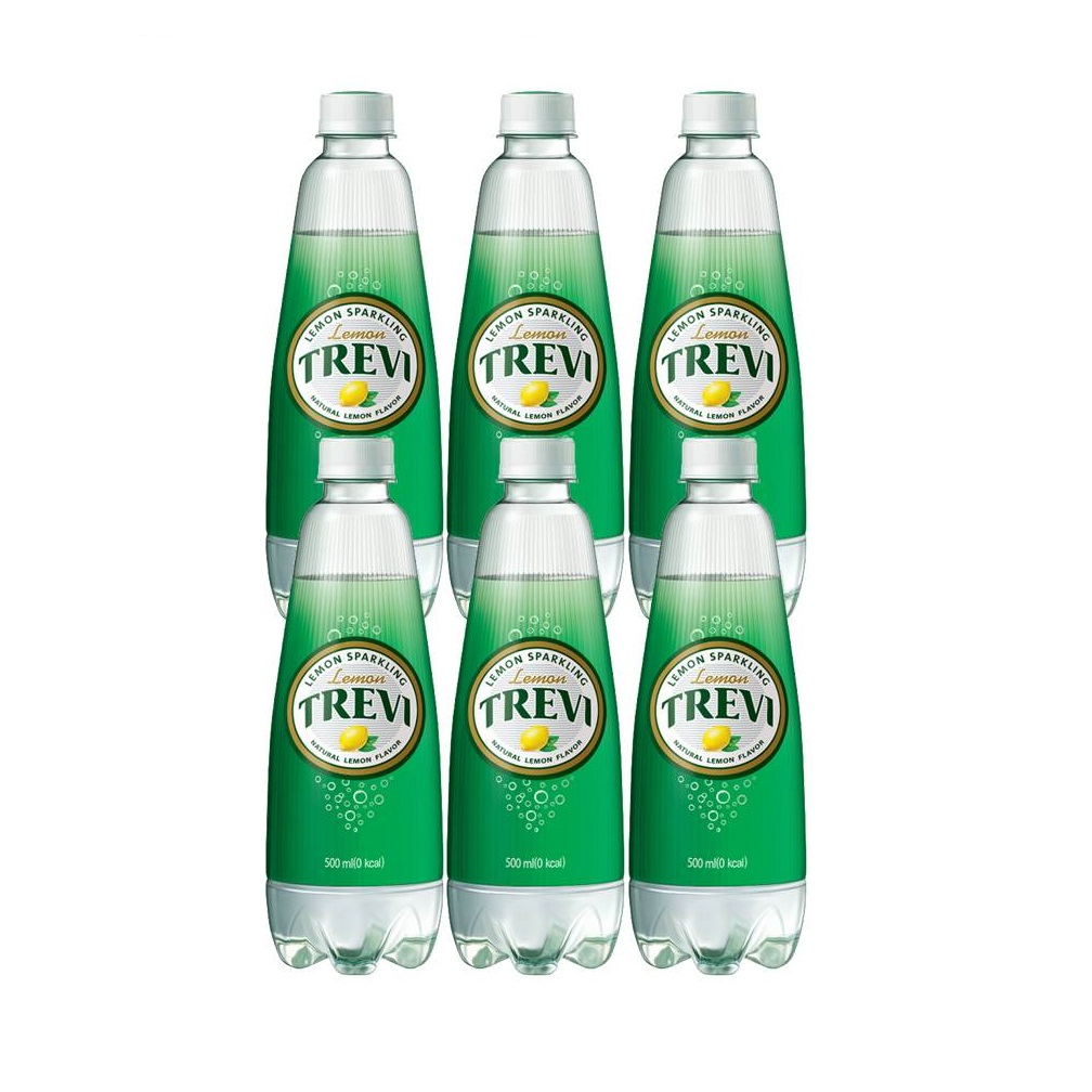 LOTTE Trevi Sparkling Water Lemon Pack (6 x 500ml) Shopee Singapore