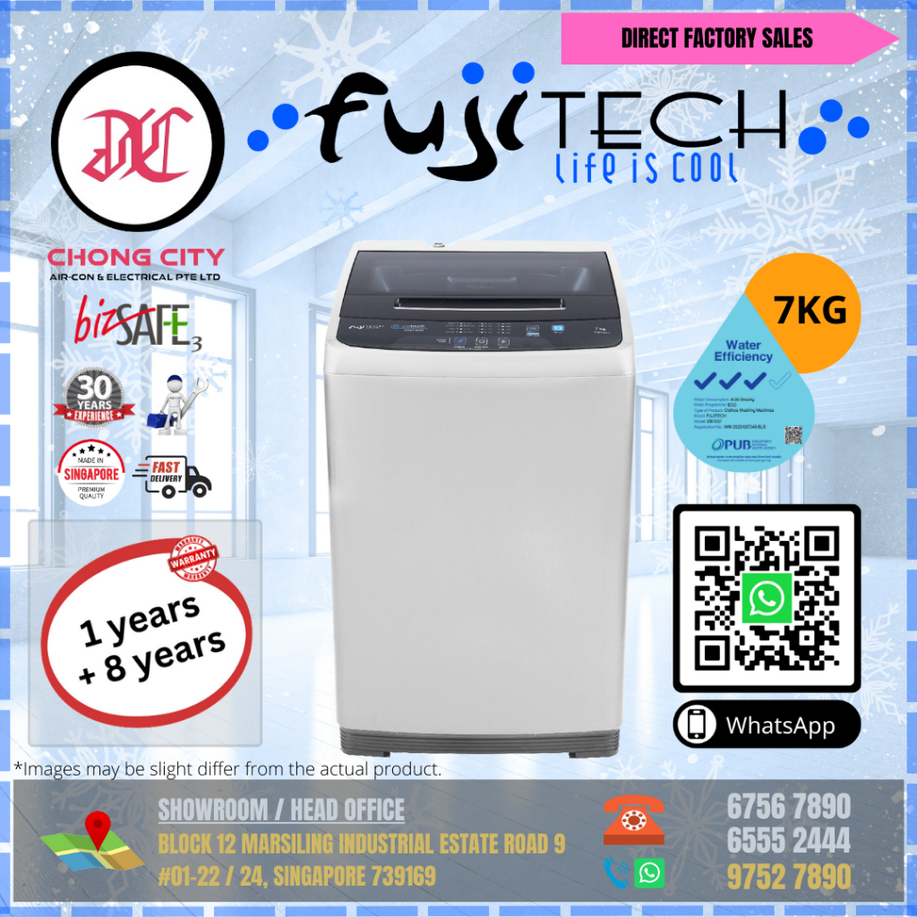 Washing machine [FUJITECH] [NEW] [7kg] Shopee Singapore