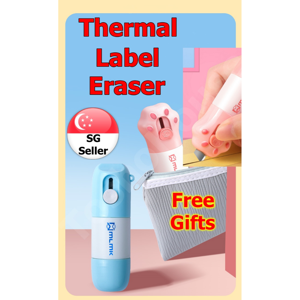 [SG Seller] Thermal Label Eraser with Carton Opener Free Refill