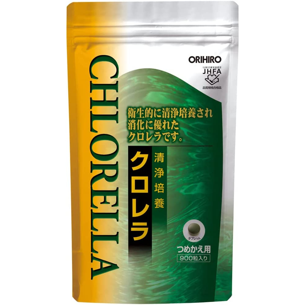 Direct from Japan Orihiro clean cultured chlorella refill aluminum bag
