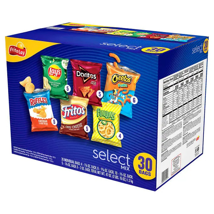 Frito-Lay Snacks Select Mix Variety Pack, 30 Bags | Shopee Singapore