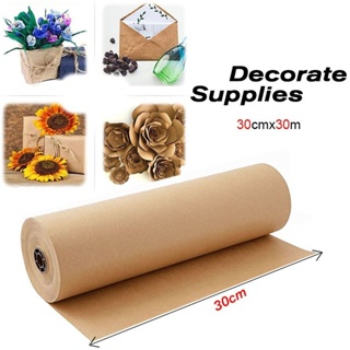 Kraft Wrapping Paper Roll 30cm*10m Recycled Kraft Paper for