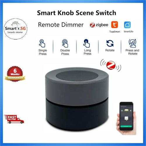 MOES Smart Knob Switch, Tuya ZigBee Wireless Button, Create Scenes In Smart Life App,Battery-Powered, Home Automation Controller - Foto 8
