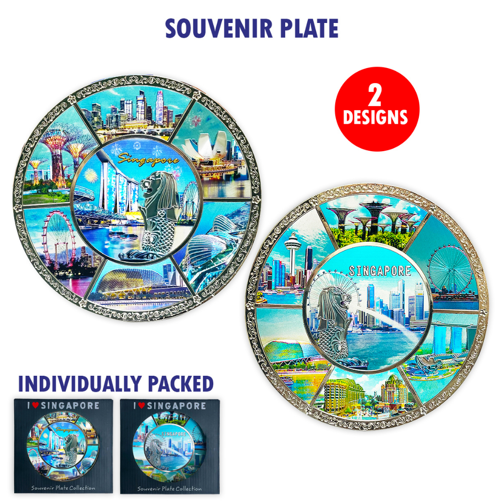 [SG Ready Stock] Zinc Alloy Display Plate*Singapore Souvenir Shopee Singapore