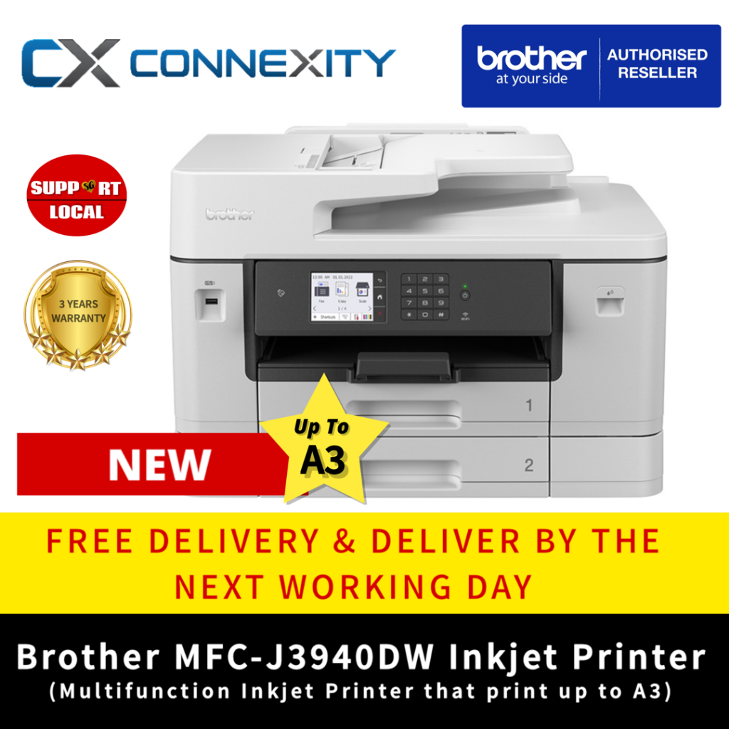 Brother MFCJ3940DW Inkjet Printer J3940 3940DW Brother Wireless