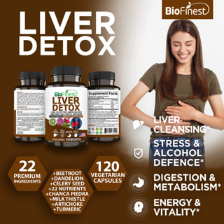 Biofinest Liver Detox Supplement - Milk Thistle Celery Seed Beetroot ...