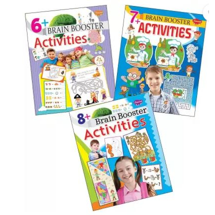 English book/Activity Book/Brain Booster book for age 6 to 8 | Shopee ...