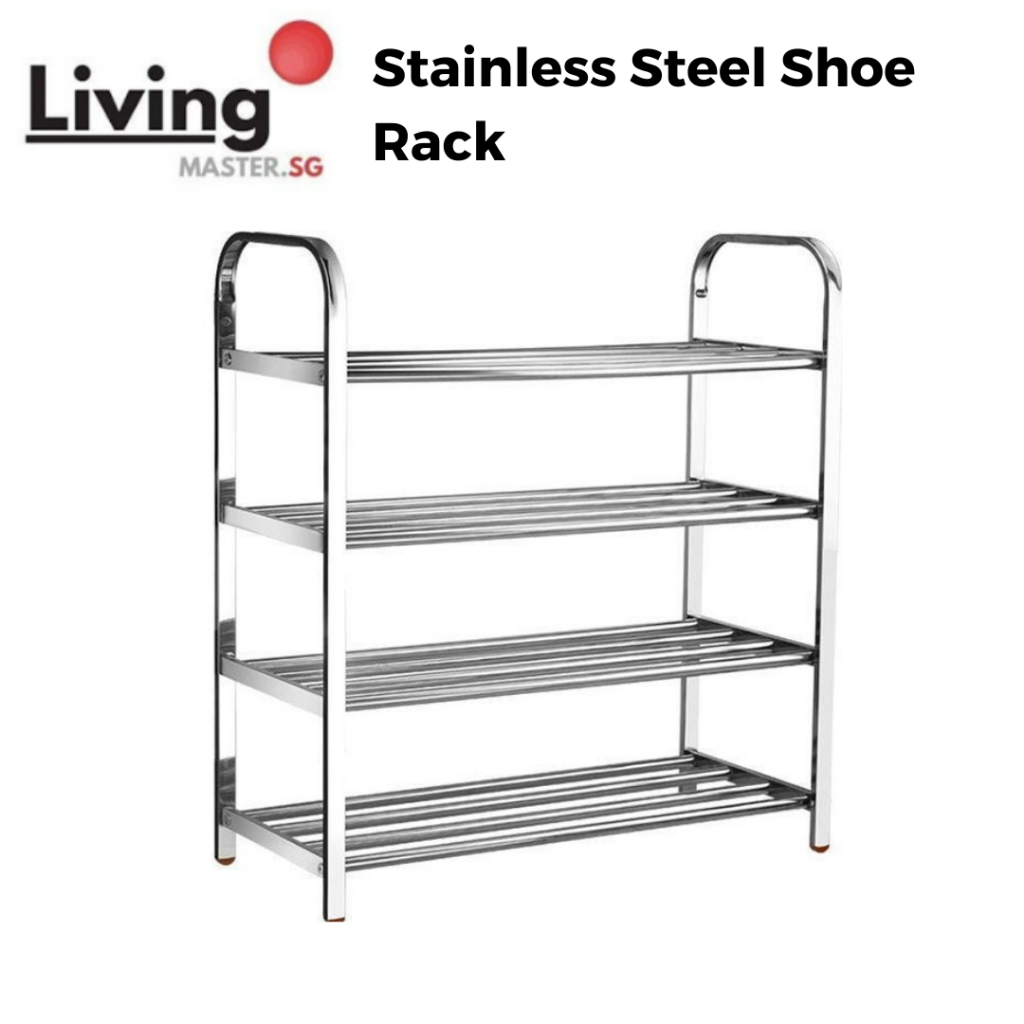 Stainless steel shoe rack shoe Shopee Singapore