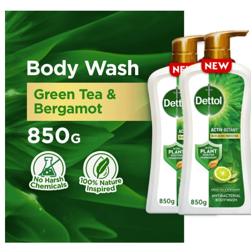 [Bundle of 2] Dettol ActivBotany AntiBacterial Body Wash Green Tea