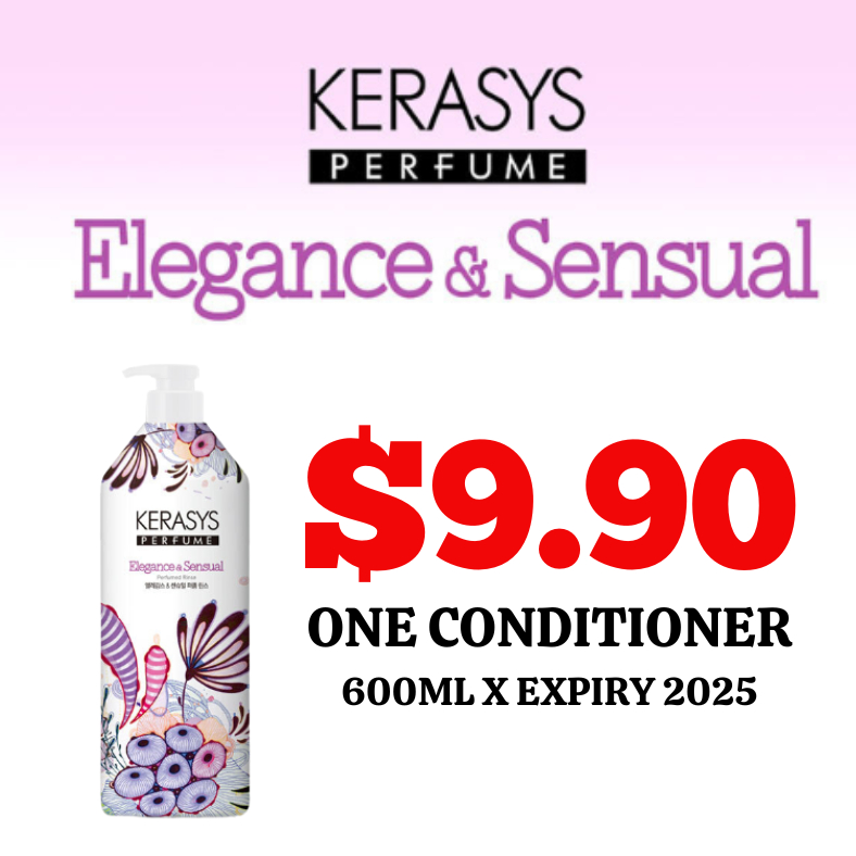 Kerasys Shampoo Elegance Sensual Conditioner 600ml x Expiry 2025