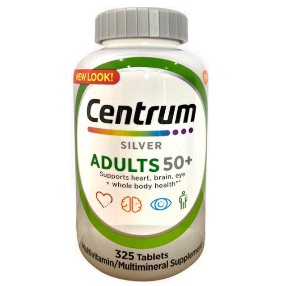 Centrum Silver Adultes 50+ Comprimés multivitaminés - 325 comprimés, exp. 07/27 main image 1