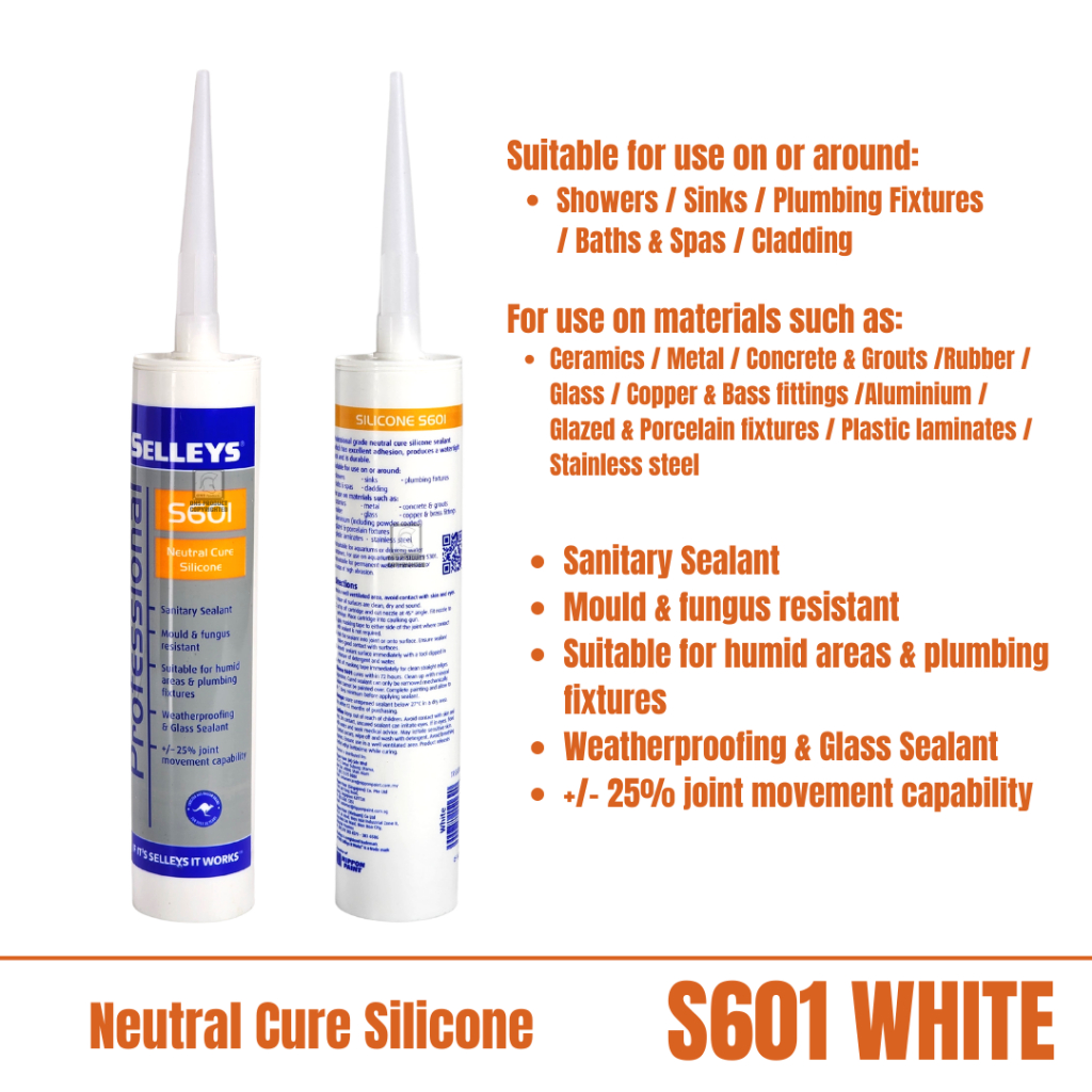 SELLEYS Silicone Sealant [Wet Area Multipurpose General Purpose