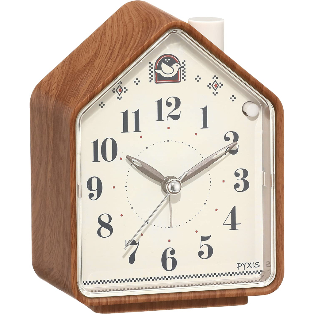Seiko Clock PYXIS Alarm Clock, Nature Sound, Analog, Switchable Alarm ...