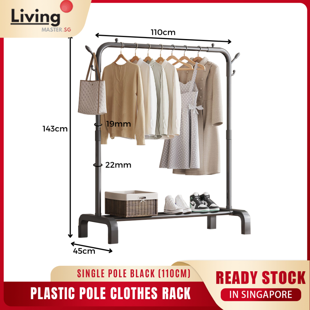 Sturdy Clothes Rack Drying Hanging / Heavy Duty Laundry Hanger Shelves ...