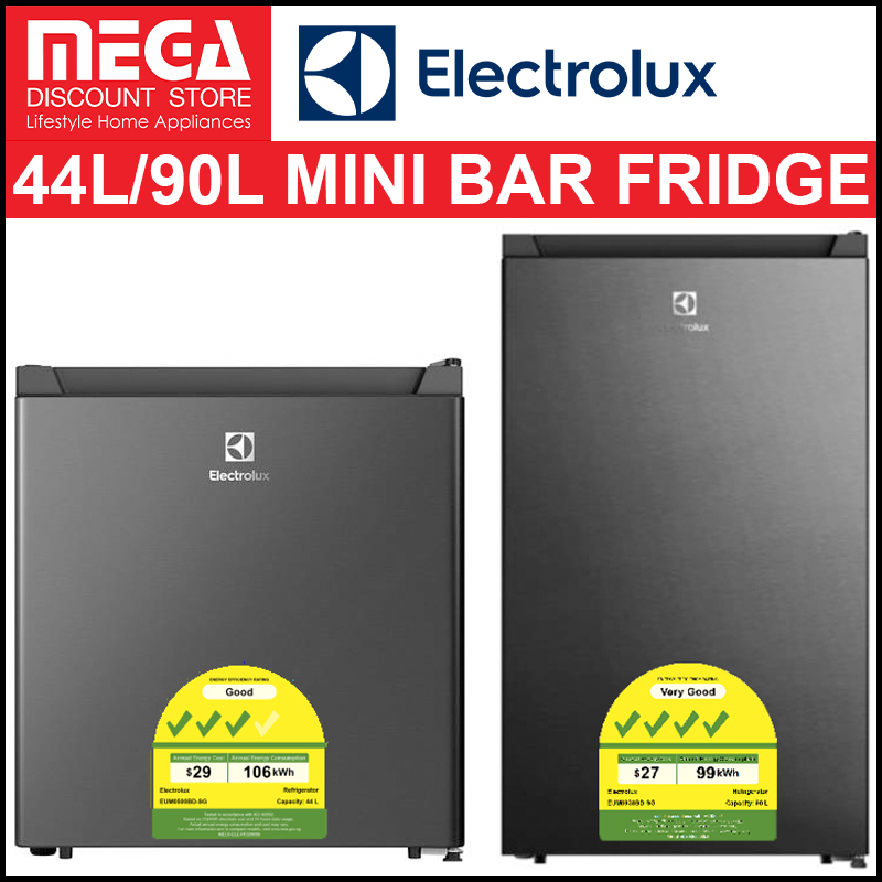 ELECTROLUX EUM0500BD 44L / EUM0930BD 90L MINI BAR FRIDGE Shopee Singapore
