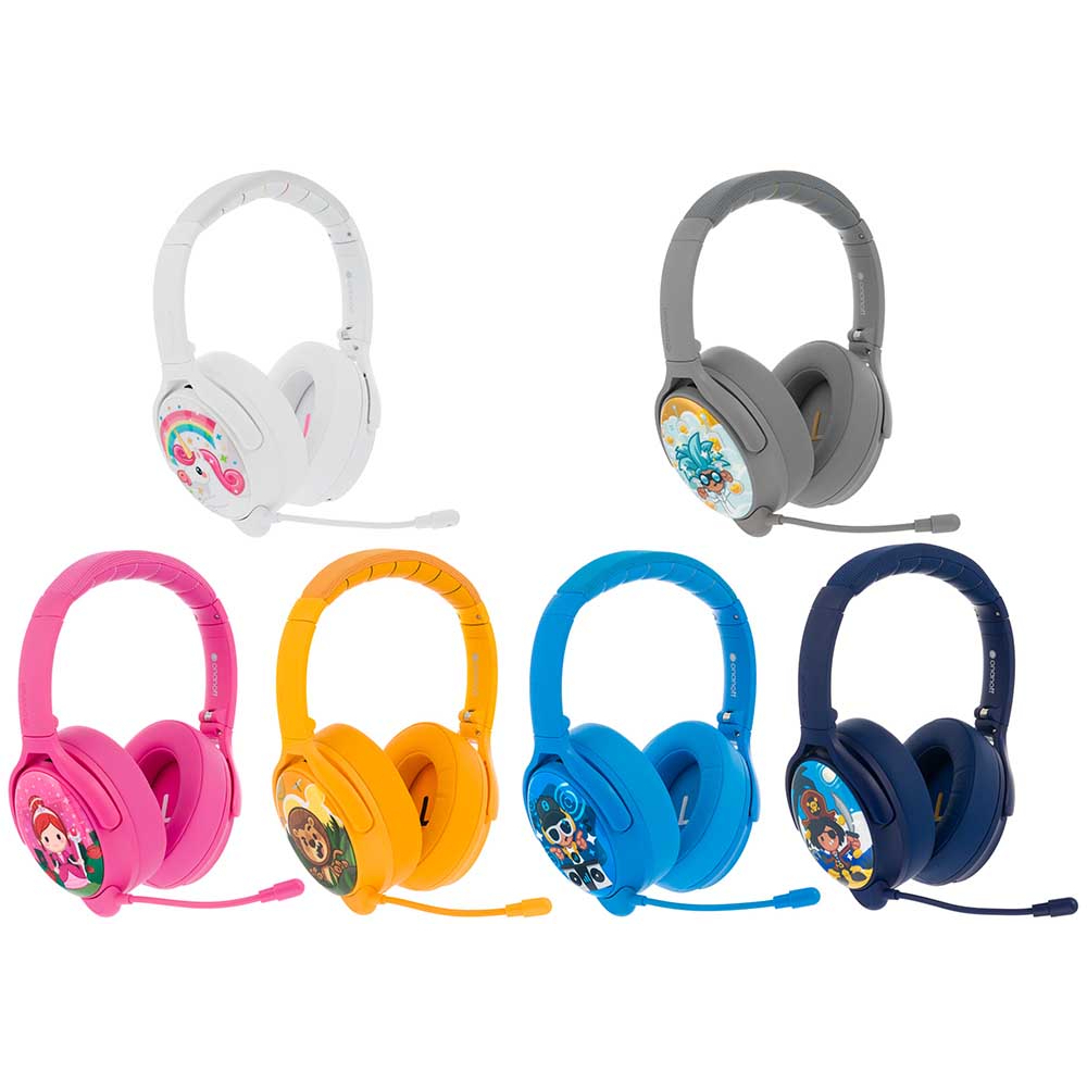 BuddyPhones Cosmos+ Wireless + Noise Cancellation Kids Headphone ...