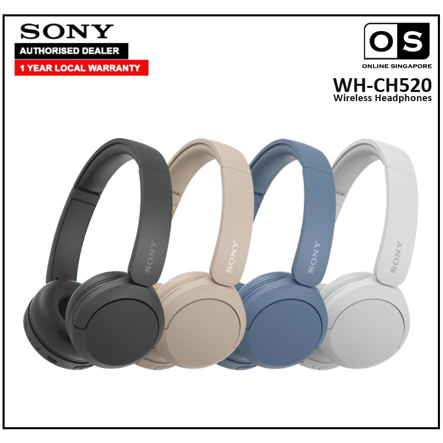 Online Singapore Sony WHCH520 Wireless Headphones Shopee Singapore