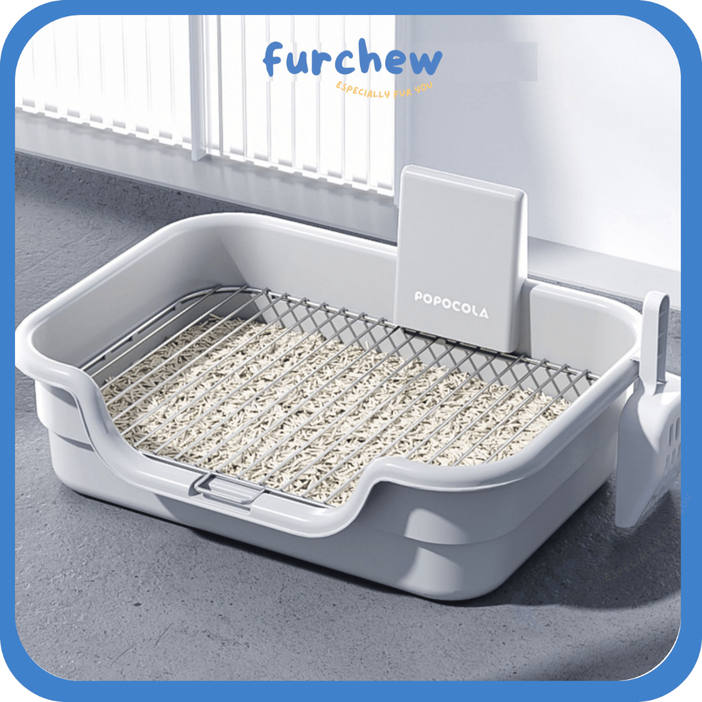 [SG] POPOCOLA Dog Elevated Stainless Steel Training Pee Tray with