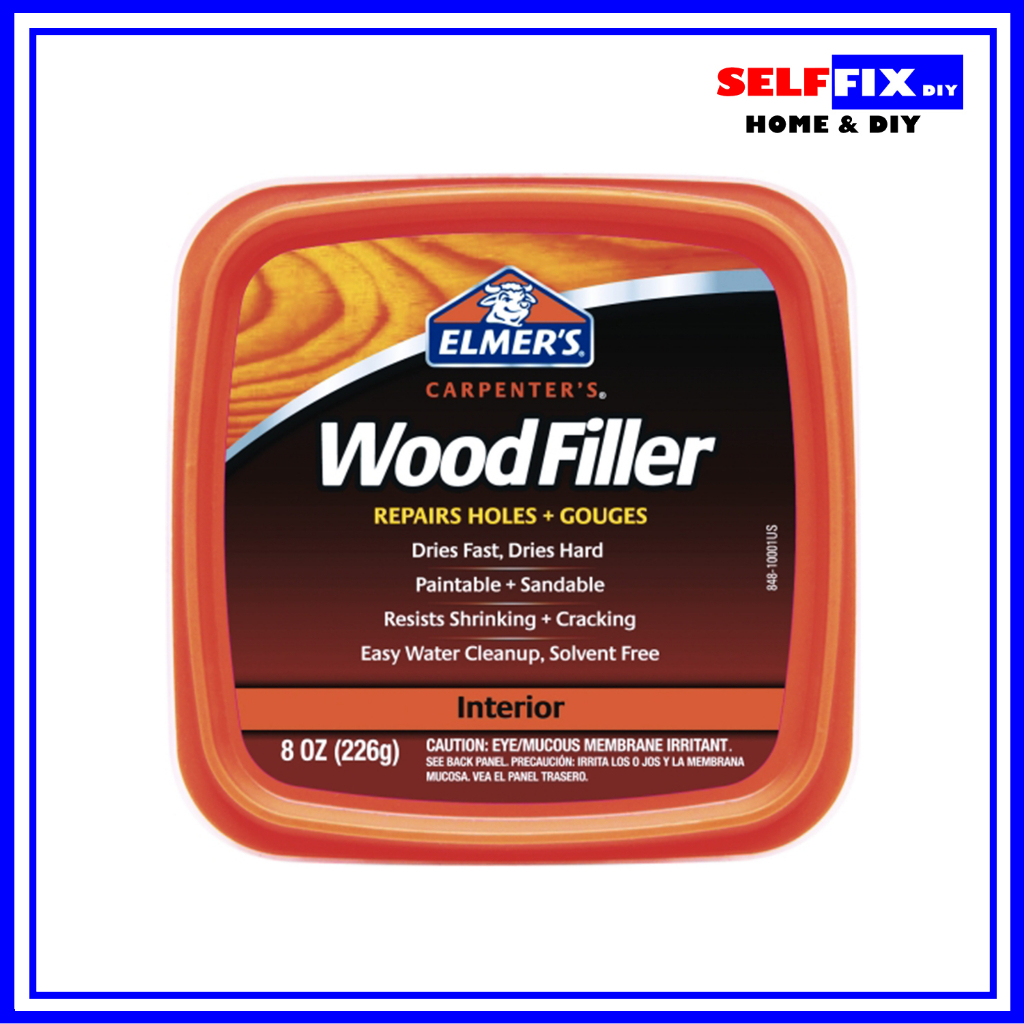 Elmer's E848D12 Natural Carpenter’s Filler SolventFree Interior Wood