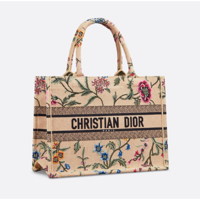PRE ORDER DIOR MEDIUM BOOK TOTE FLORAL