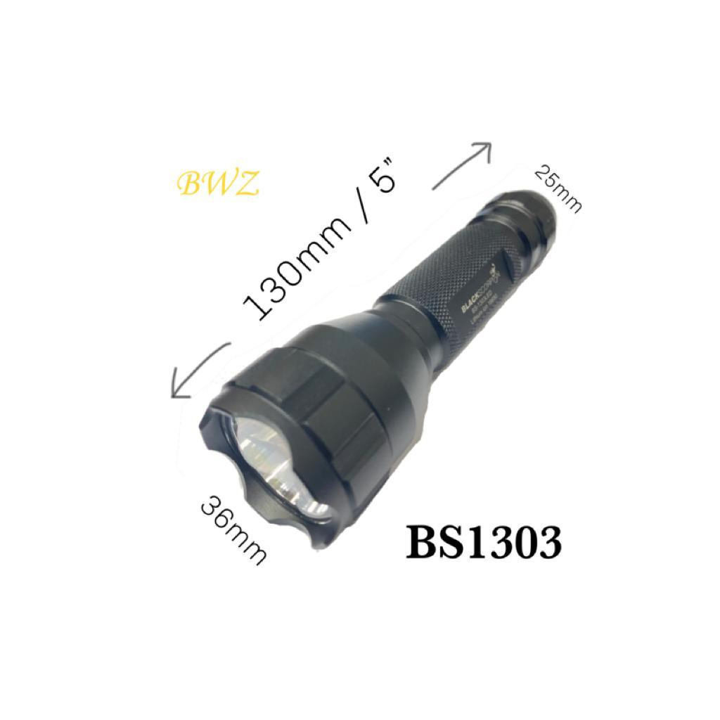 BS1303 HEAVY DUTY LED RECHARGEABLE TORCH LIGHT 3 MODES BLACK SCORPION ...