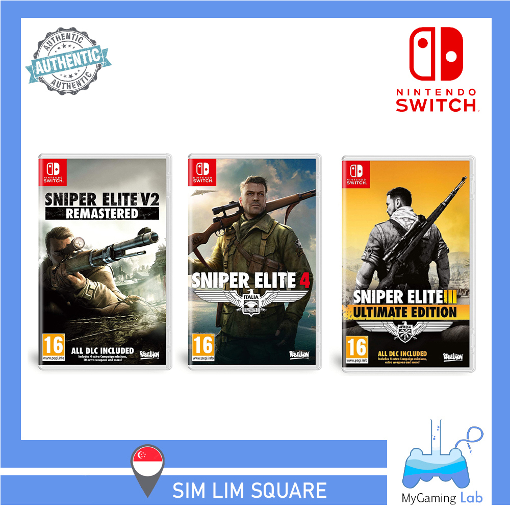 SG] Nintendo Switch Game Sniper Elite 4 / Sniper Elite 3 / Sniper Elite V2  Remastered | Shopee Singapore