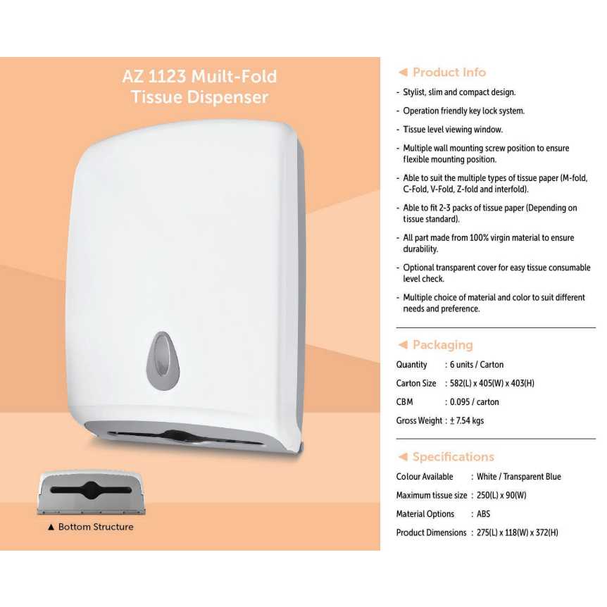 Hand Towel Paper Dispenser AR1123 (Large) Shopee Singapore