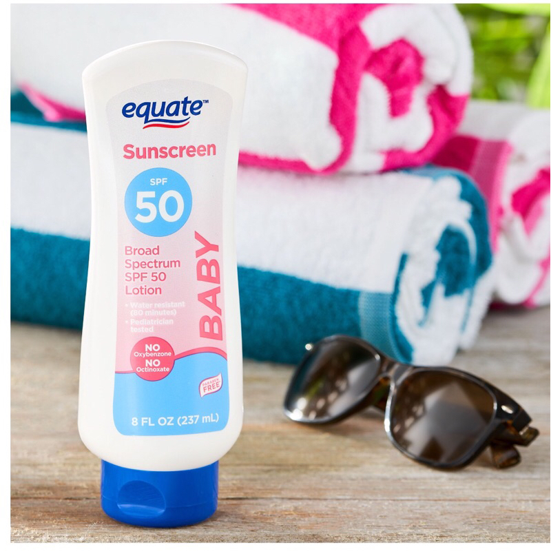 Equate Baby Broad Spectrum Sunscreen Lotion, SPF 50, 8 fl oz | Shopee ...