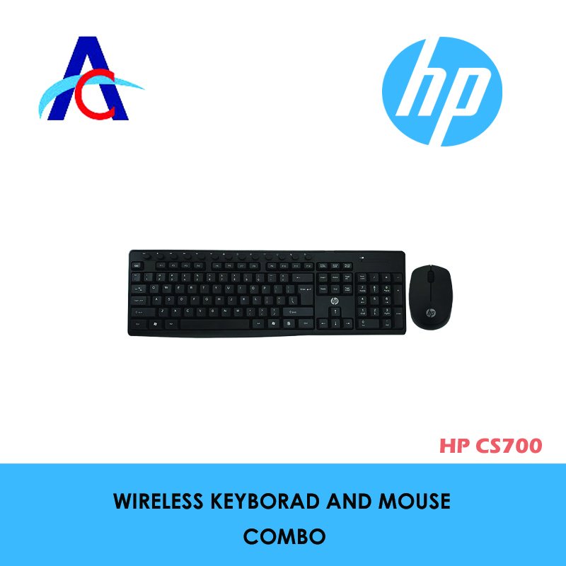 HP CS700 Wireless Keyboard and Mouse Combo Shopee Singapore