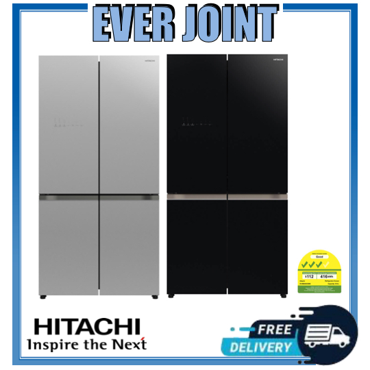 Hitachi RWB640V0MS French Door Bottom Freezer Fridge + Free Rice