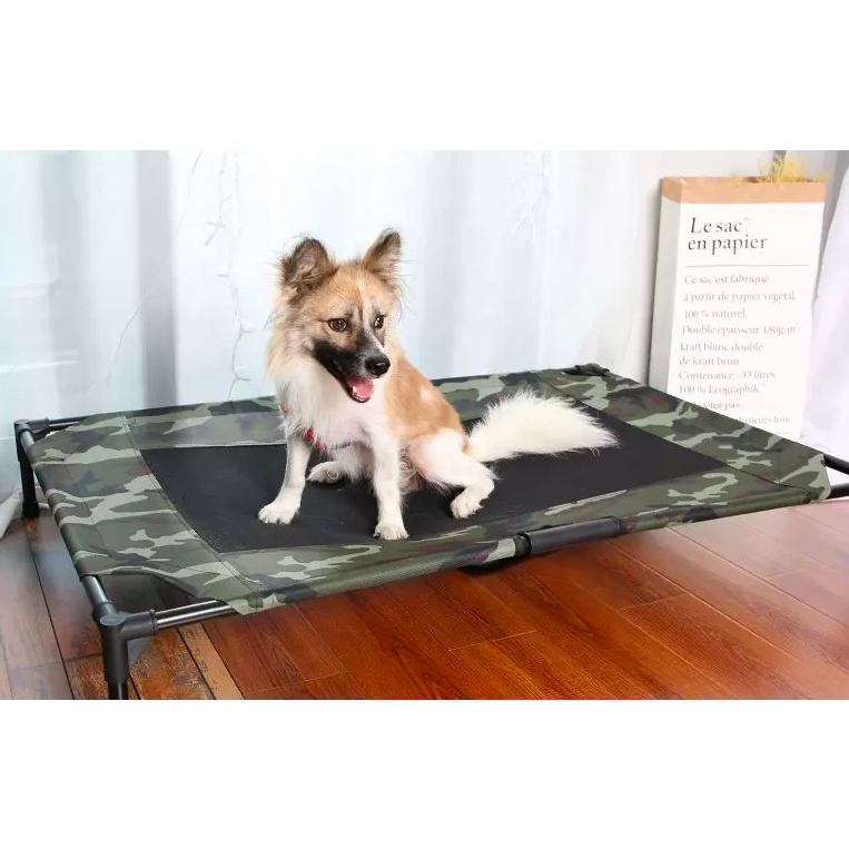 Raised Elevated Pet Cot Bed Portable and AntiParasitic Bed for Dogs