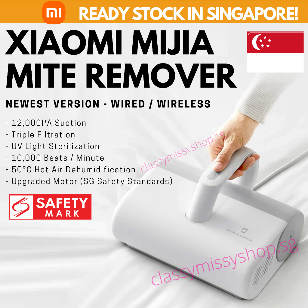 🇸🇬 [NEW] XIAOMI Mijia Mite Remover Pro - Wireless / Wired Dust Mite  Vacuum Cleaner Anti-dust Mites for Bed Mattress