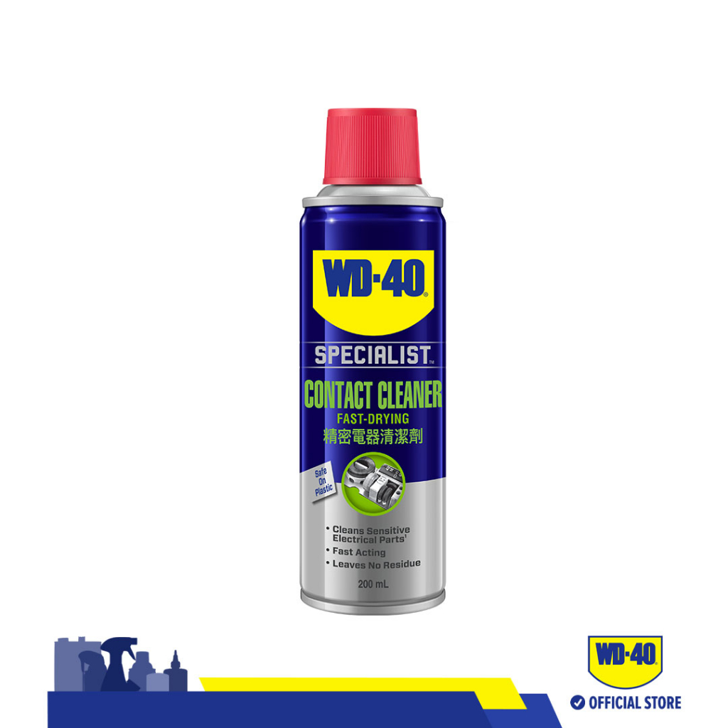 WD40 Electronic Contact Cleaner 200ml Cleans away oil, dirt, flux