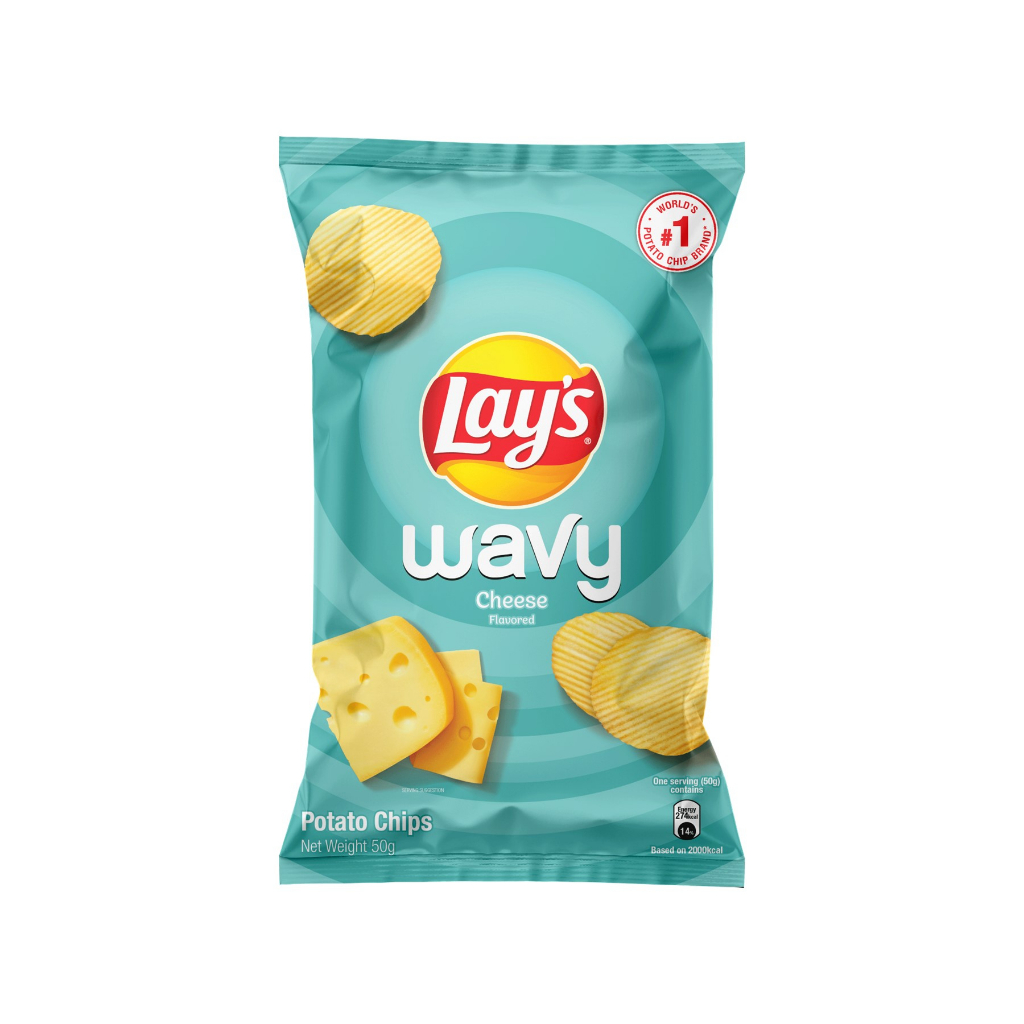 Lay's Wavy Cheese Potato Chips 50g Shopee Singapore