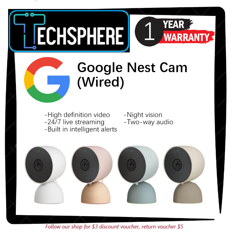 LOWEST PRICE) Google Nest Cam Wired Shopee Singapore