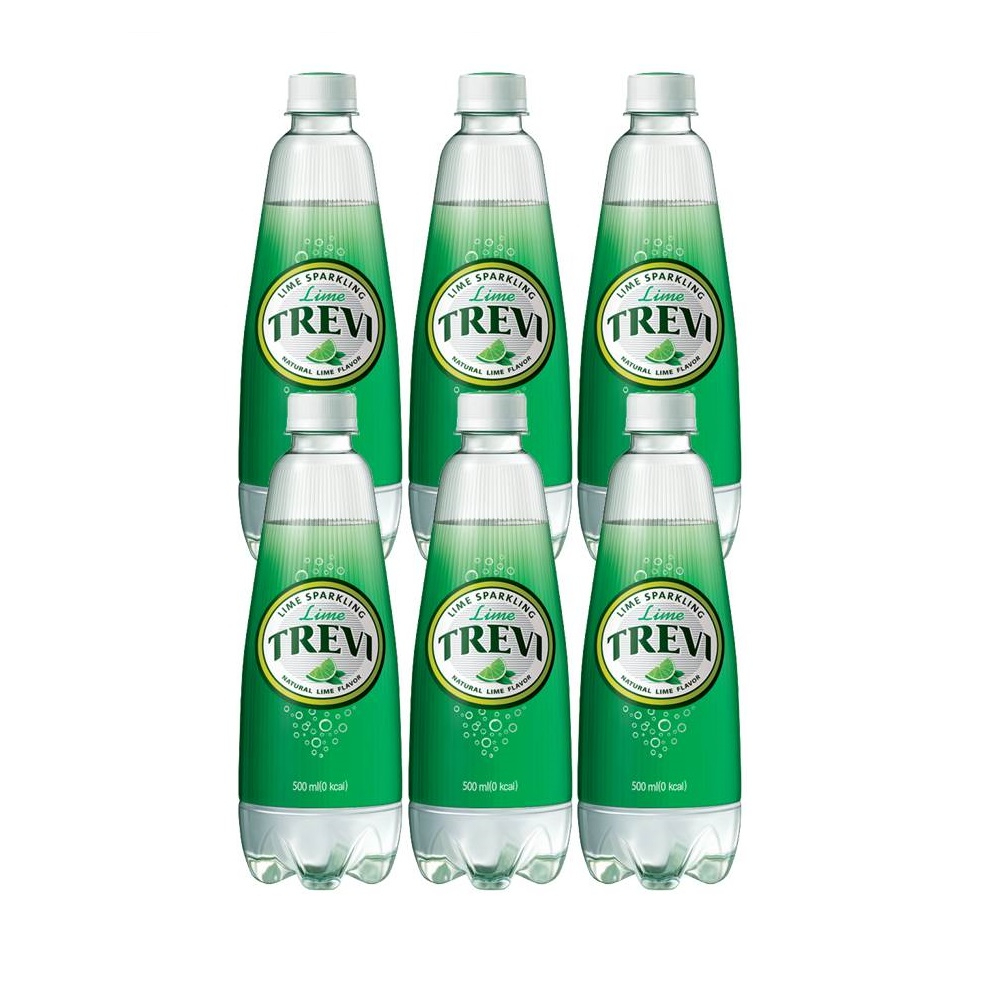 LOTTE Trevi Sparkling Water Lime Pack (6 x 500ml) Shopee Singapore