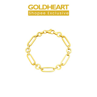 Gold heart hot sale link bracelet