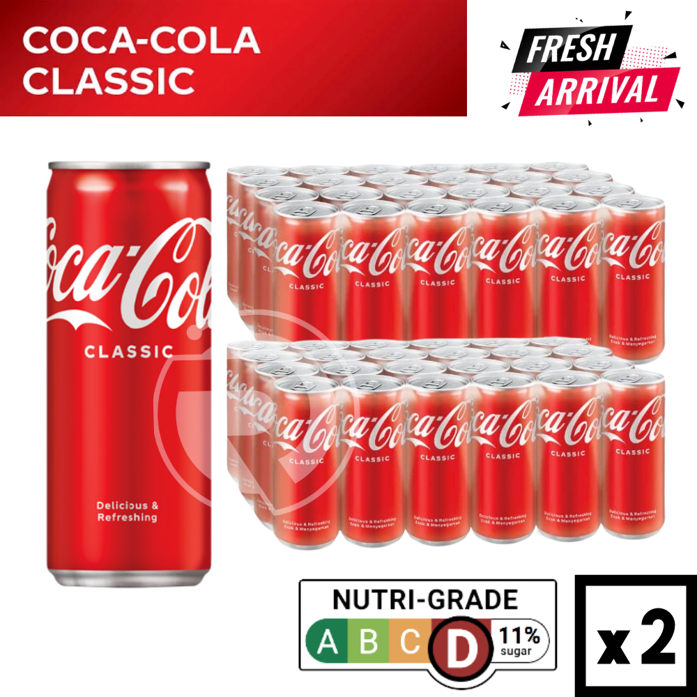 Bundle Of 2 Coca Cola Classic Coke 320ml X 24 Cans X 2 Cartons Shopee Singapore 2029