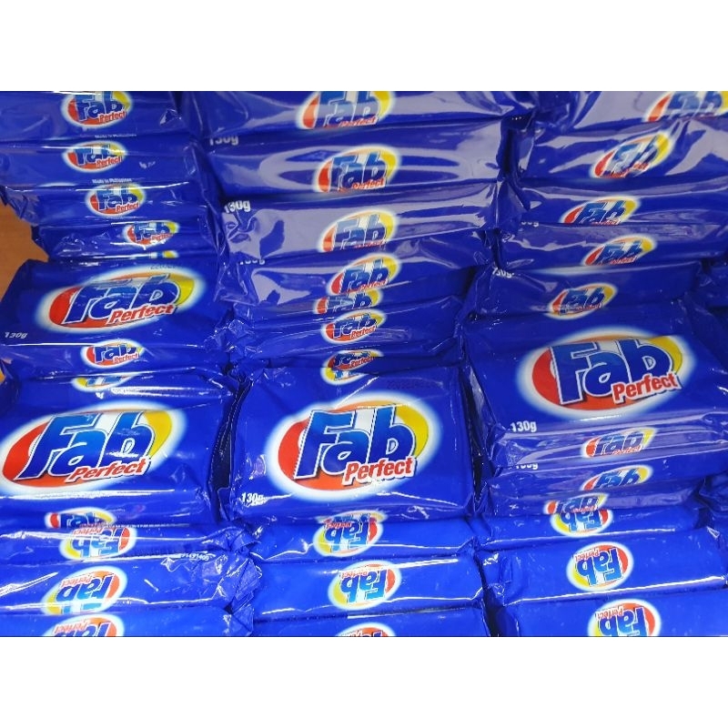 (Bundle of 6,3) Fab Bar Laundry Soap Perfect / Antibacterial 130g