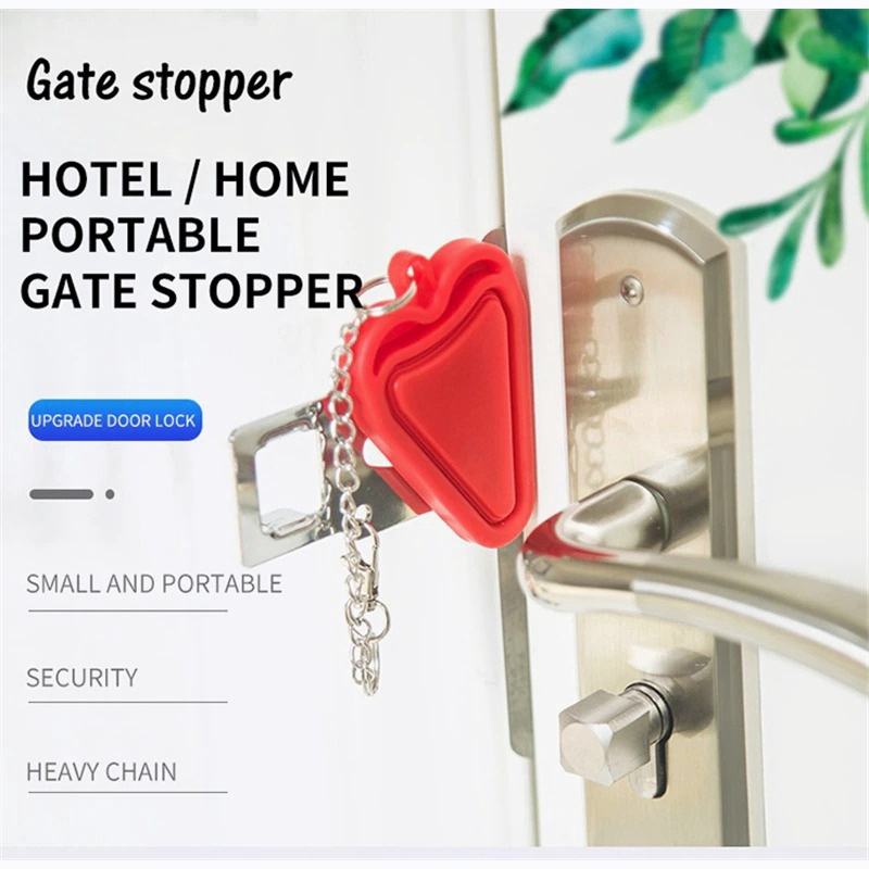 [SG] Portable Door Lock Travel Hotel Home Door Lock Handle Privacy