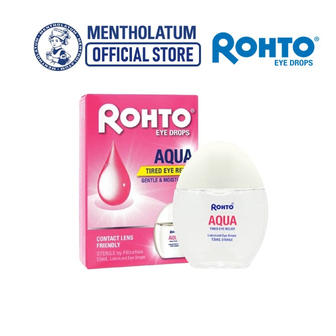 ROHTO EYE DROPS Eye Drops Aqua (Sterile + Contact Lens Friendly + For