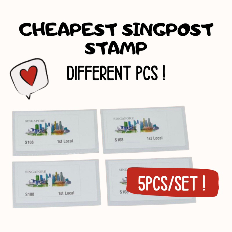[SG] Cheapest SINGPOST Mailing/ Postage Stamps with adhesive NORMAL