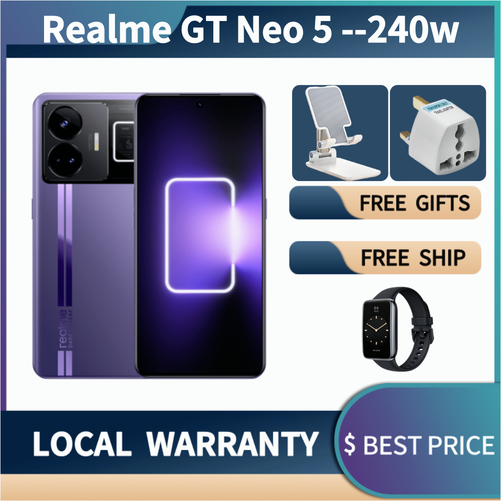 [240W] Realme GT neo 5 /realme gt neo 5se dual sim 240W charger 5G 100% ...