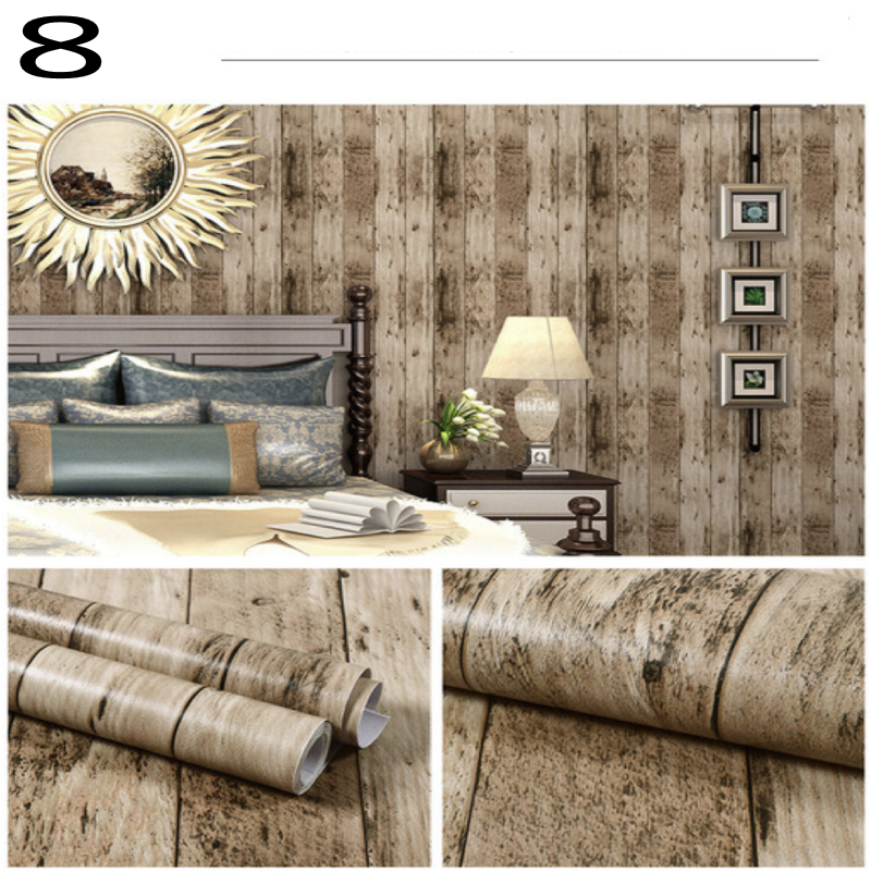 SelfAdhesive Wallpaper Wood Grain PVC Tabletop Renovation Stickers