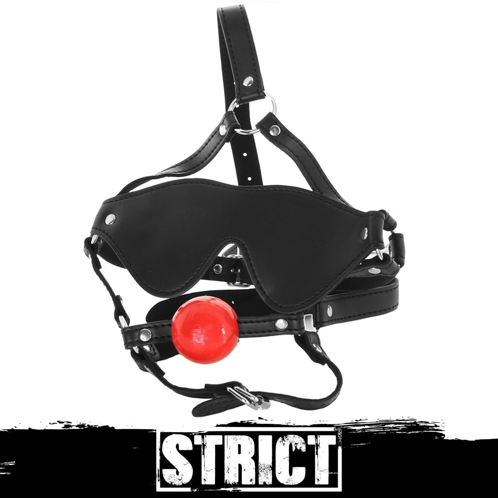 Strict Blindfold Harness And Red Ball Gag Adult Sex Toys And Lubricants Shopee Singapore 